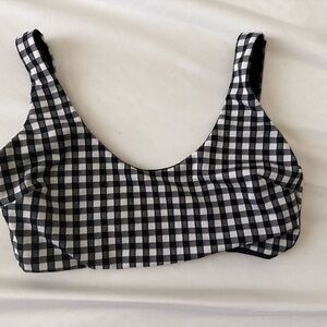 Mara Hoffman plaid swim top